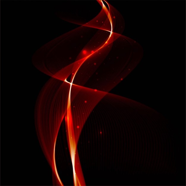 Bright Red Wavy Lines on a Black Background – Free Stock Photo Download