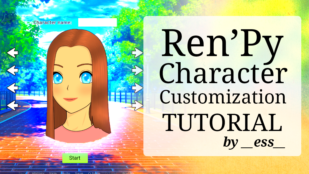 RenPy Character Customization Tutorial  __ess__ RenPy Tutorials