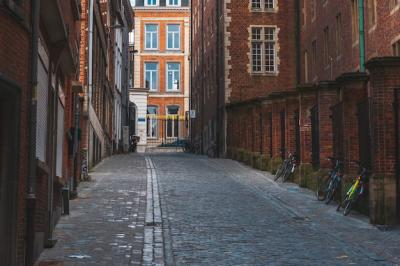 Closeup Shot of Residential Buildings and Empty Streets – Free to Download