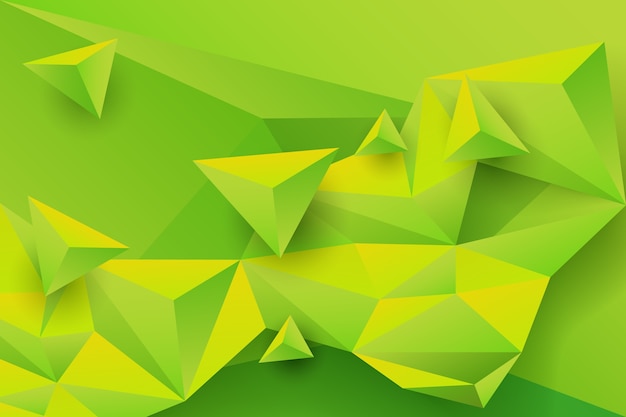 Vivid Colors in a Green Triangle Background – Free Download