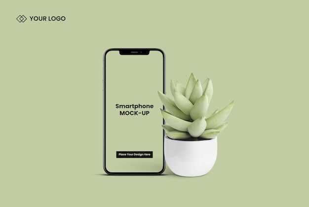 3D Podium Background Phone Screen Mockup Design – Free Download