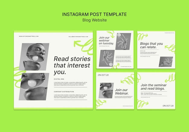 Minimal Blog Website Instagram Stories – Free Download