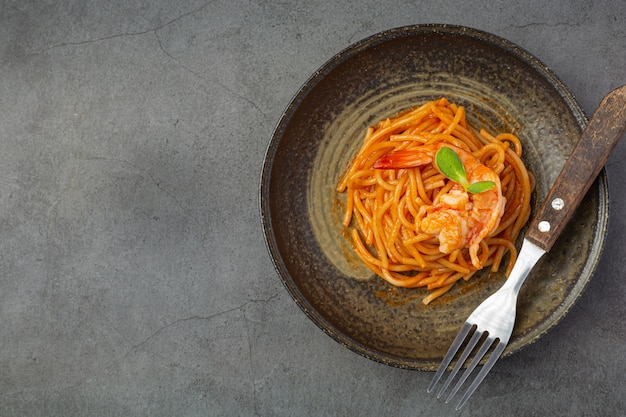 Delicious Spaghetti Seafood in Tomato Sauce – Free Stock Photo, Download Free