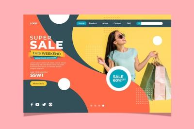 Fashion Sale Landing Page Template – Free Download