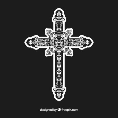 Flat Ornamental Cross – Free Stock Photo for Download