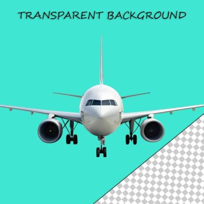 Realistic Flying Airplane Images on Transparent Background – Free Download