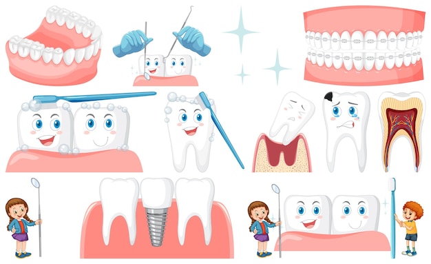 Dental Care Elements Collection – Free Download