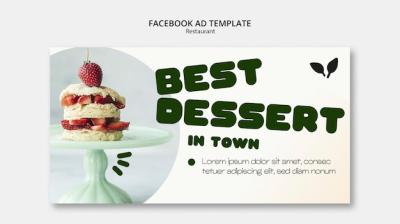 Delicious Food Restaurant Facebook Template – Free Download