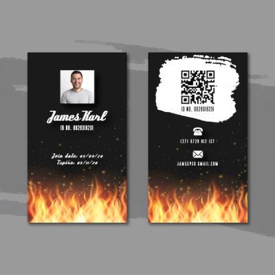 BBQ ID Card Template – Free Download for Your Summer Events