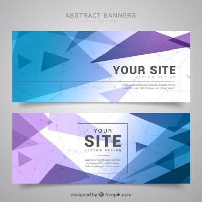 Geometric Banners Design – Free Download for Stock Photos