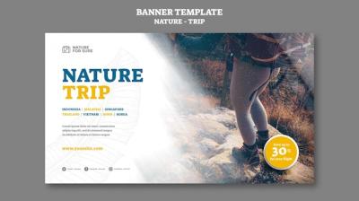 Nature Trip Banner Template – Free Download