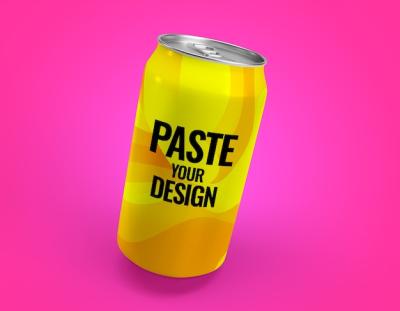 Aluminum Soda Drink Can Mockup Rendering – Free Download