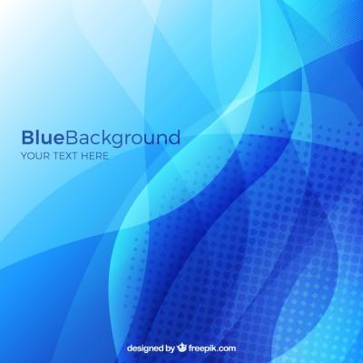 Blue Background with Wavy Shapes – Free Stock Photo for Download