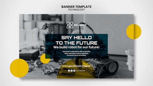 Technology Banner Template – Free Download, Download Free Stock Photo