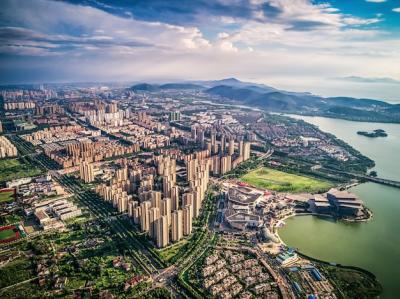 Aerial View of a Chinese City – Free Download