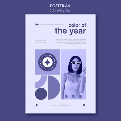 2022 Color of the Year Poster Template – Free Download