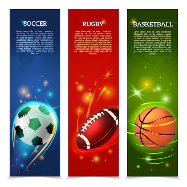 Soccer Banners Set: Free Stock Photos for Download