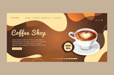 Coffee Shop Landing Page Template – Free Download