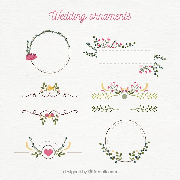 Wedding Ornaments Collection for Decoration – Free Download