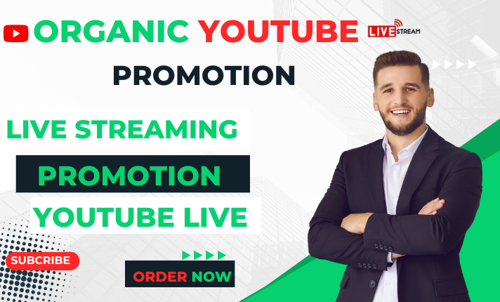 I Will Do Organic Live Streaming Promotion and Video Promotion to Boost Your YouTube Live Stream