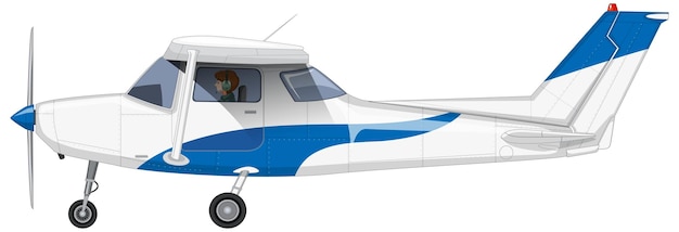 Single Engine Light Aircraft Vector – Free Download