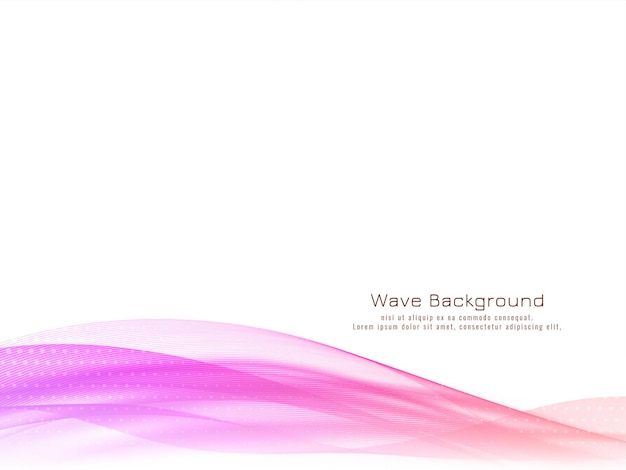 Modern Stylish Colorful Wave Design Background Vector – Free Download