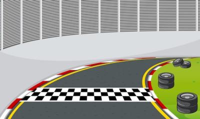 Race Track with Start or Finish Line – Free Stock Photo, Download for Free