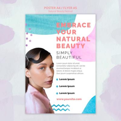 Natural Beauty Festival Template Design – Free Download