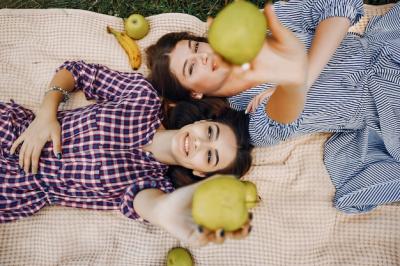 Elegant and Stylish Girls in a Summer Park – Free Stock Photo for Download