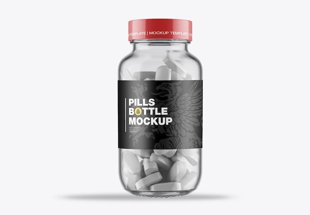 Pills Bottle Mockup – Download Free Stock Photo