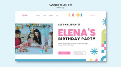 Birthday Template Design for Stunning Celebrations – Free Download