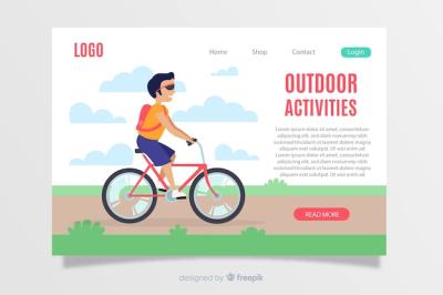 Outdoor Activities Landing Page Template – Free Download