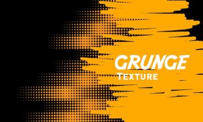 Yellow Grunge Background with Halftone Detail – Free Stock Photo Download