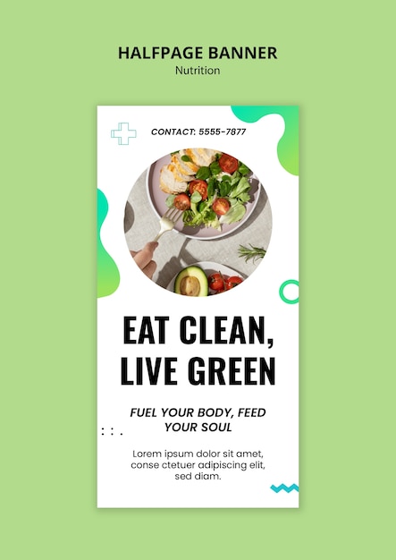 Nutrition Template Design – Download Free Stock Photo