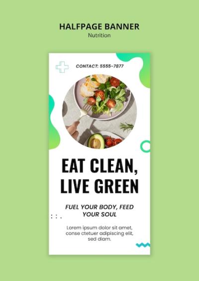 Nutrition Template Design – Download Free Stock Photo