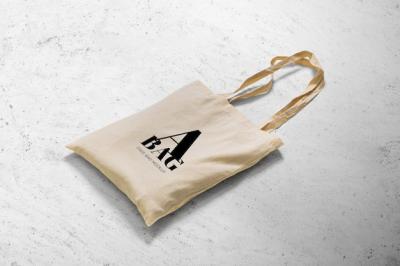 Simple Tote Bag Mockup with Handles – Free to Download