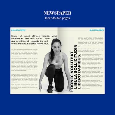 Spor Newspaper Inner Double-Pages – Free Stock Photo Download