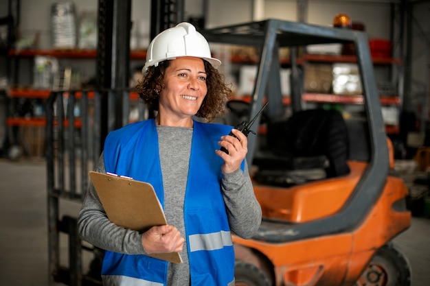 Professional Female Forklift Operator – Free Download