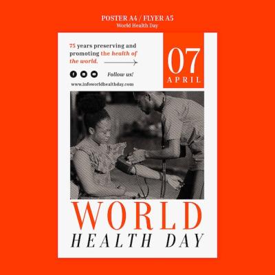 World Health Day Poster Template – Free Download