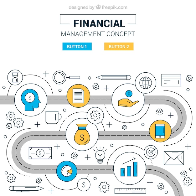 Modern Financial Concept Vector Template – Free to Download