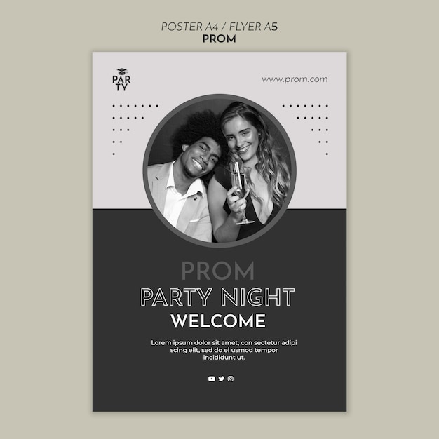 Graduation Prom Poster Template – Free to Download