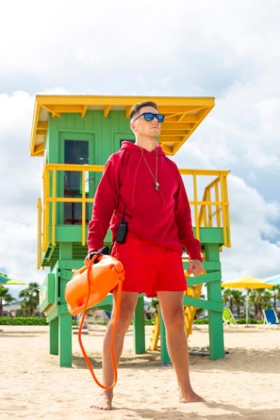 Lifeguard Wearing Sunglasses – Free Stock Photo for Download