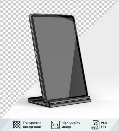 PSD Tablet on Stand with Transparent Background – Free Download