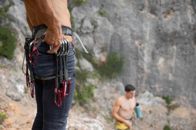 Strong Man Preparing for Climbing – Free Stock Photo Download