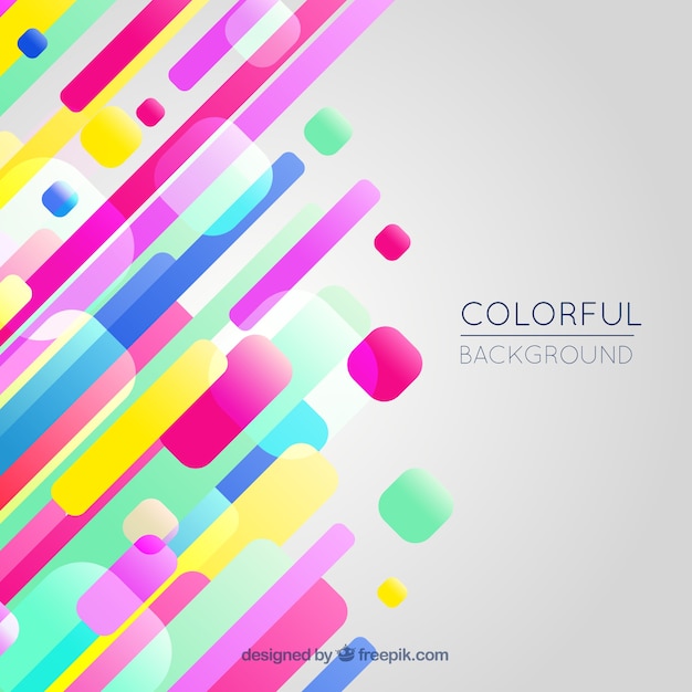 Colorful Background Featuring Diverse Shapes – Free Download