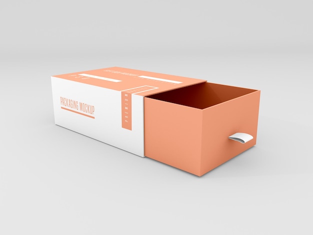 Open Delivery Box Mockup – Free Download