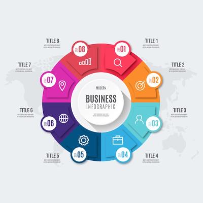 Modern Colorful Business Infographic – Free Download