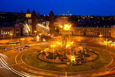 Night View of Plaza de Espana – Free Stock Photo, Download for Free