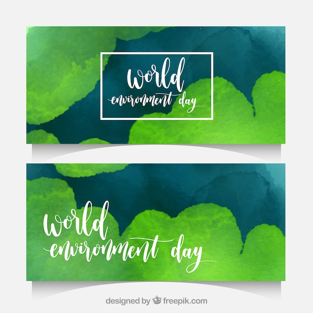 Abstract Banners for World Environment Day – Free Stock Photos for Download