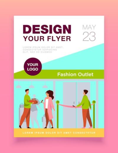 Outlet Opening Ceremony Flyer Template – Free Download